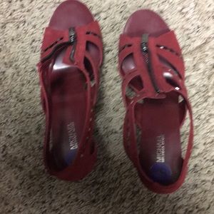 Red Michael Kors heels
